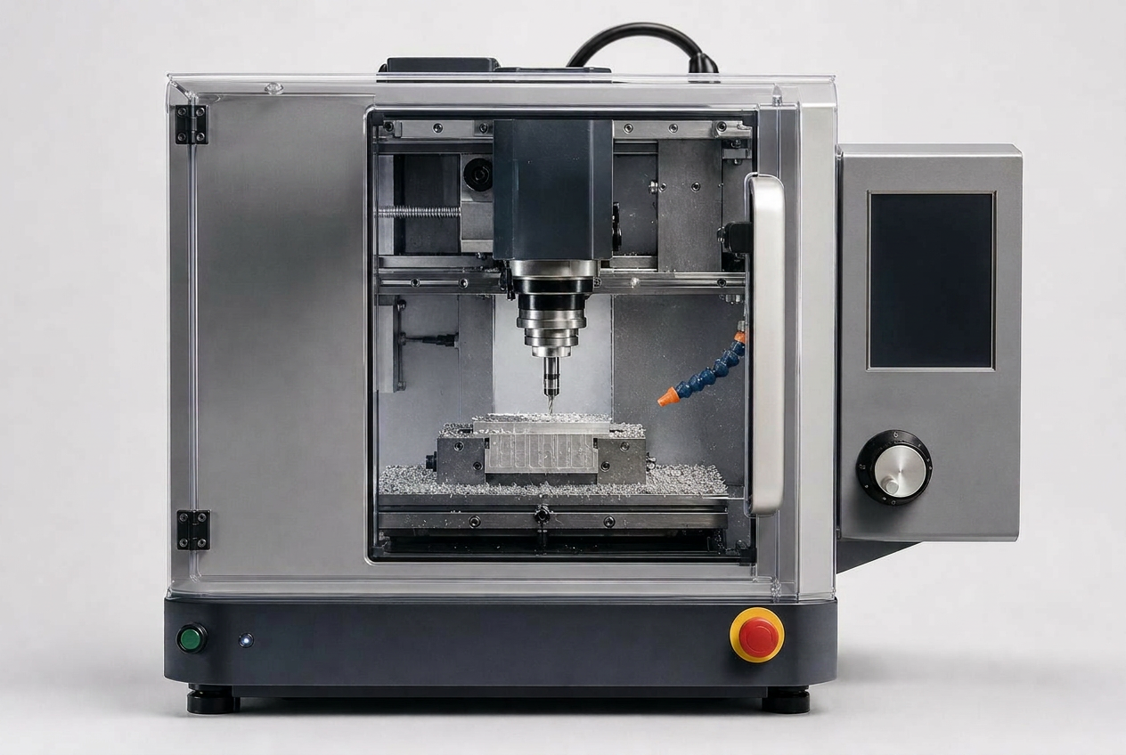 AXS Motion Desktop CNC cutting operation